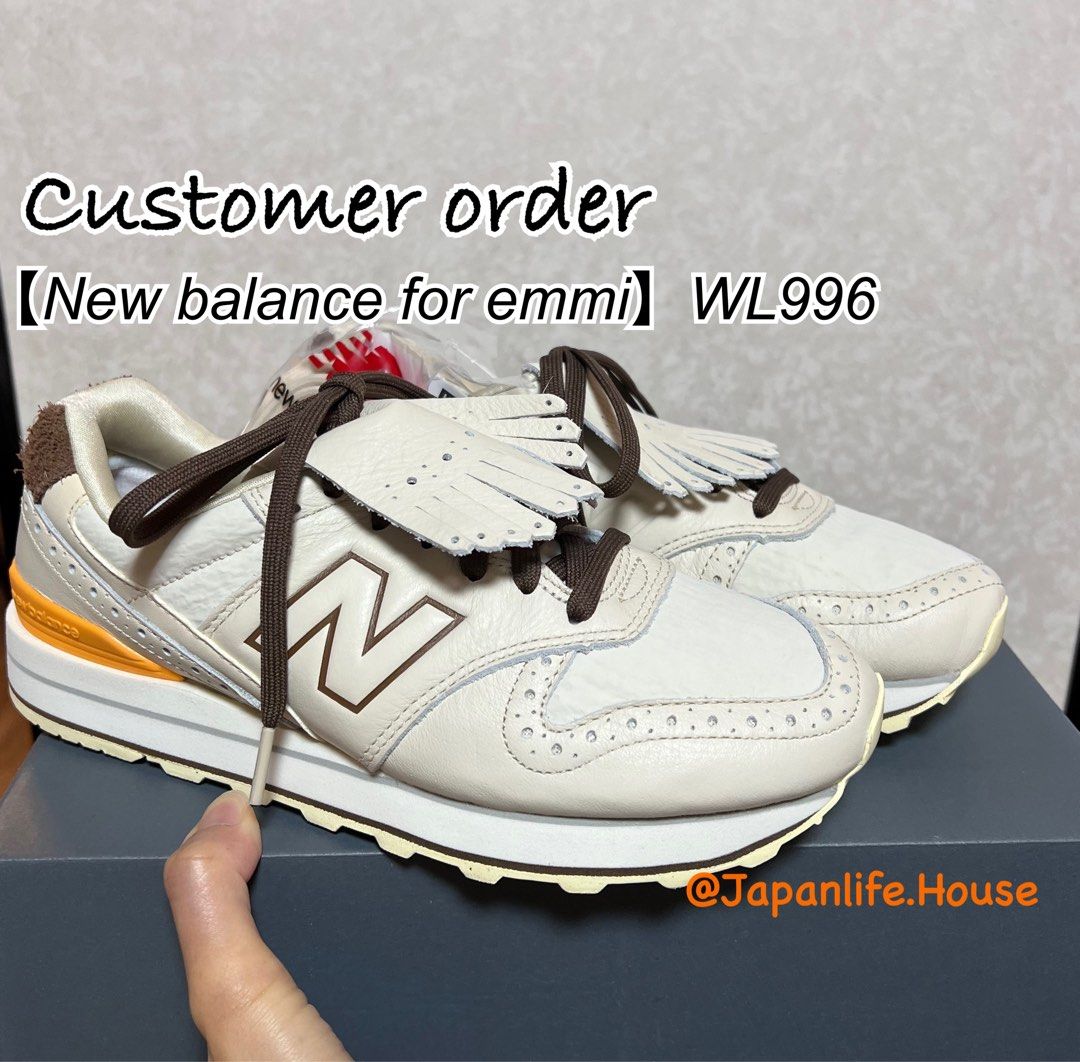 日本直送🇯🇵 New balance x emmi WL996流蘇鞋別注版, 女裝, 鞋, 波鞋