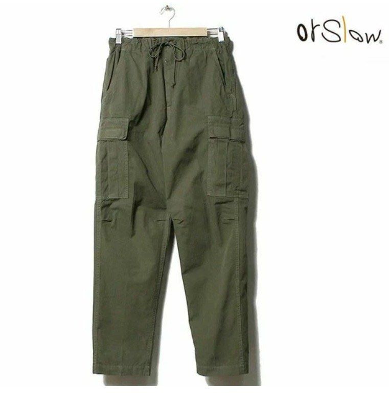 日本製OrSlow Easy Cargo Pants Army Green size L (No.3) * wtaps