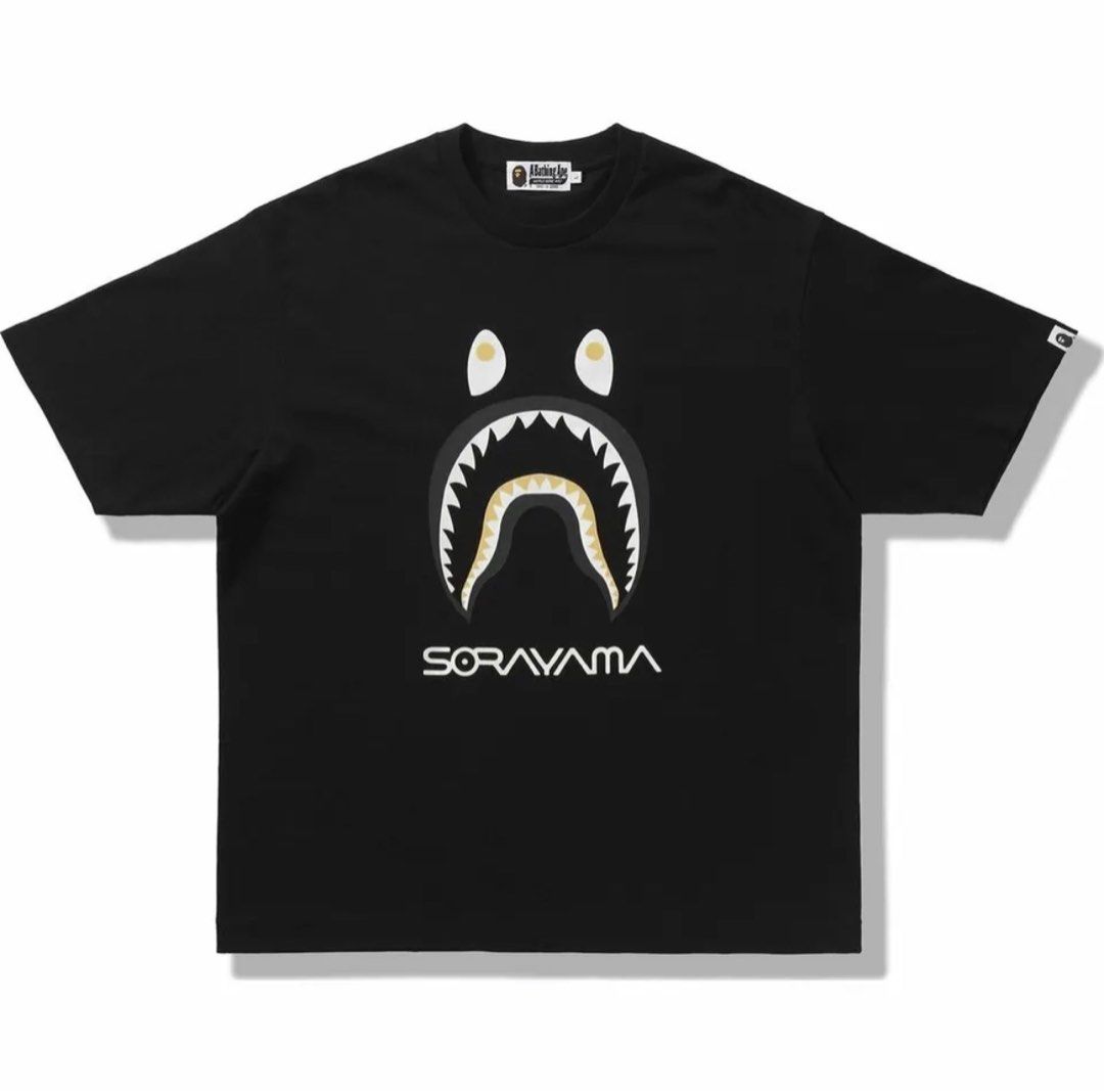 A Bathing Ape x Sorayama Shark Tee Men s Fashion Tops Sets