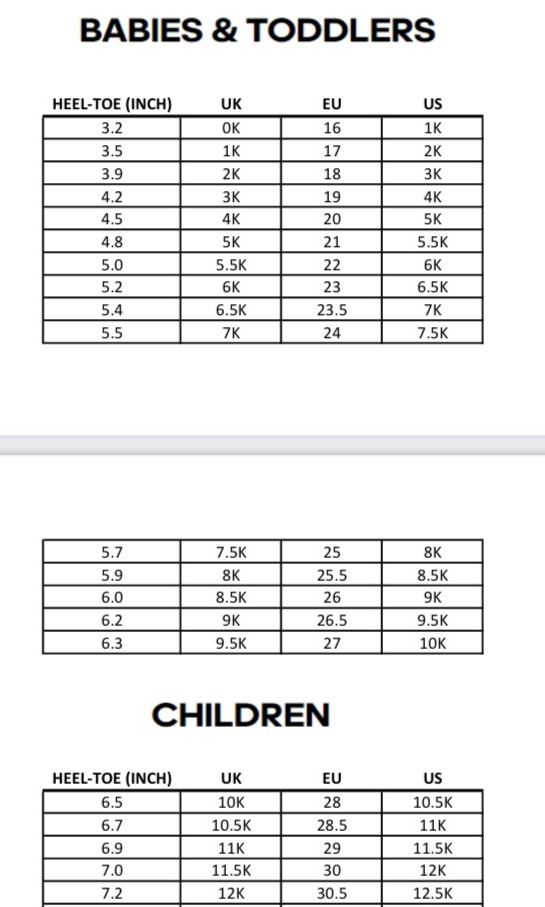 Adidas altaswim clearance size chart