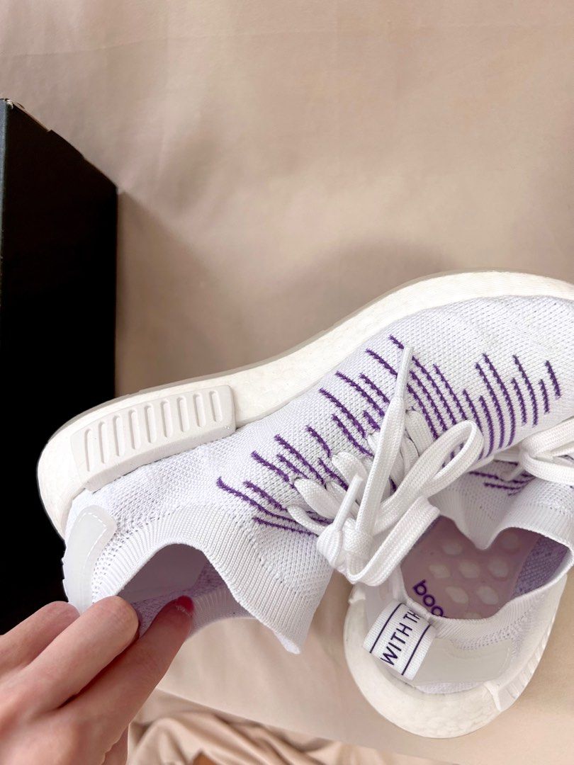 Adidas nmd white lavender top