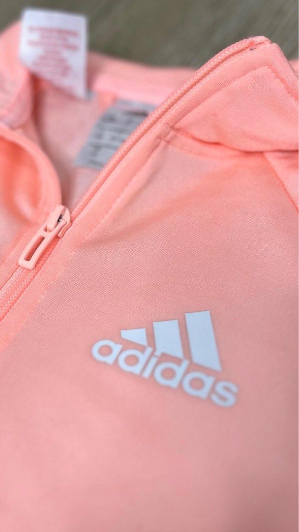 Adidas peach track jacket top