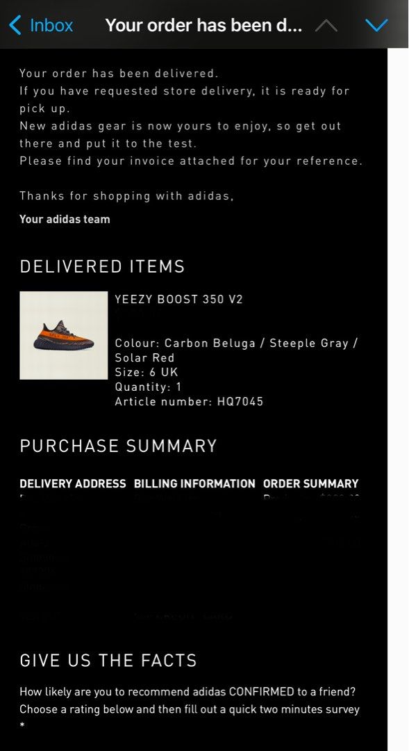 Adidas yeezy clearance purchase