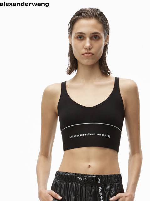 Alexander Wang Alexanderwang Elastic Logo Bra