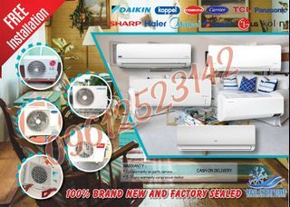 📌ALL ITEMS ARE BRANDNEW AIRCON INVERTER  WITH FREE INSTALLATION