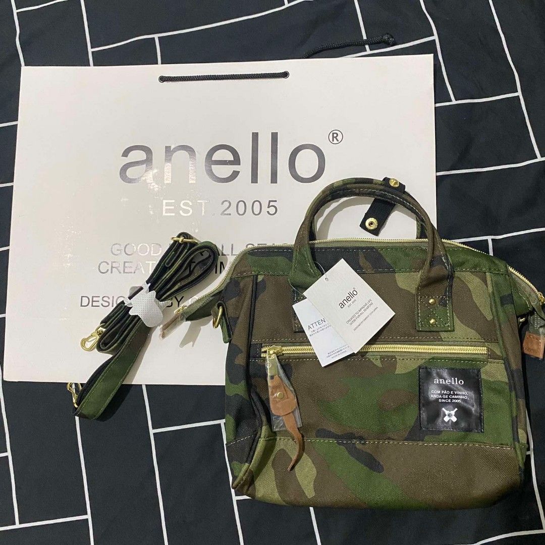 Authentic Anello Sling Bag (Camou), Women's Fashion, Bags & Wallets,  Cross-body Bags on Carousell