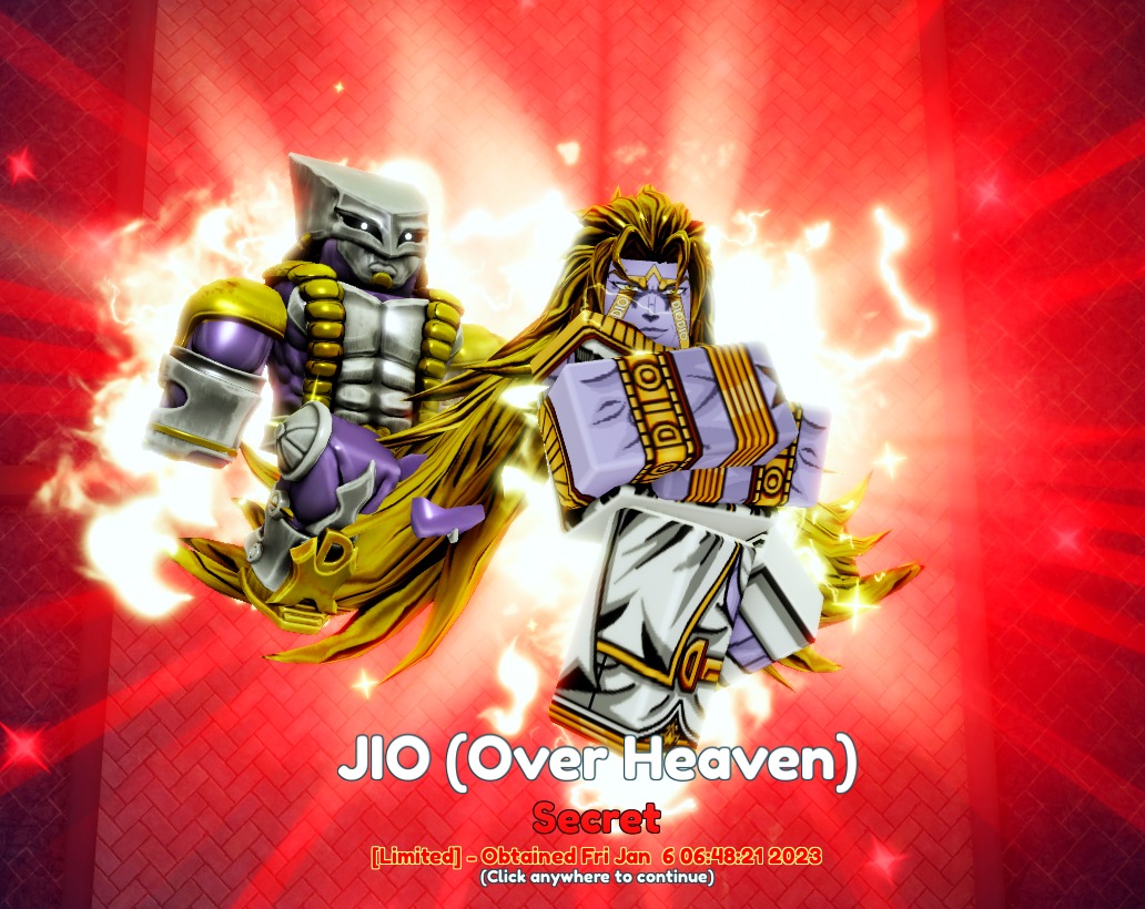 Full SSS Dio/Jio Over Heaven Anime Adventures, Video Gaming