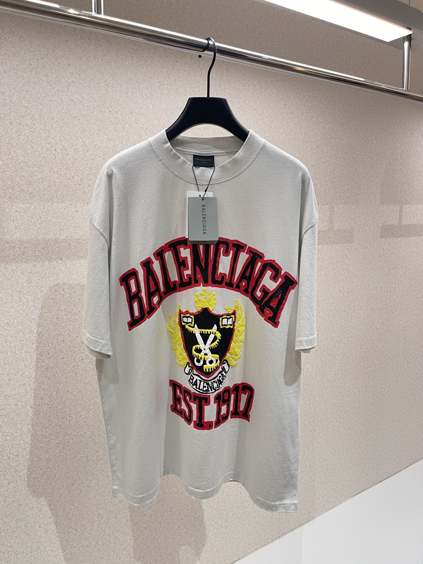 Authentic balenciaga 1917 Series Of Scissors And Short Sleeves With ...