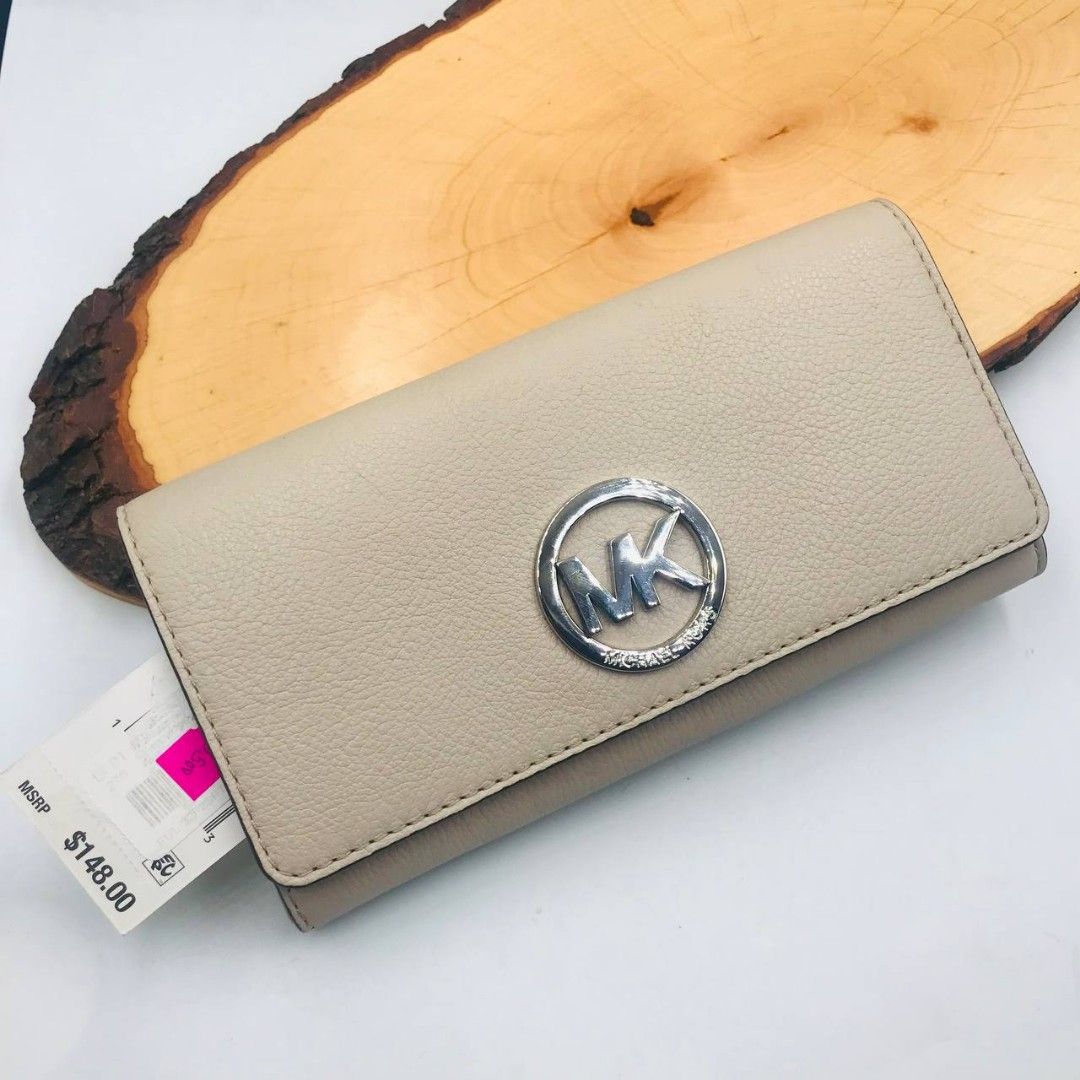 Michael kors top wallet in cement