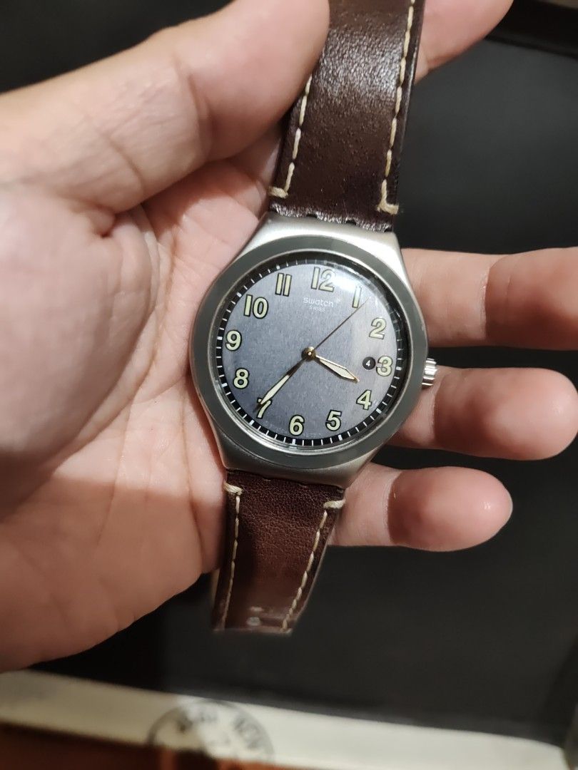 Authentic Swatch Watch Leather Strap