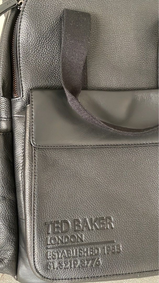 Authentic Ted Baker Mens Leather Bagpack, Men's Fashion, Bags