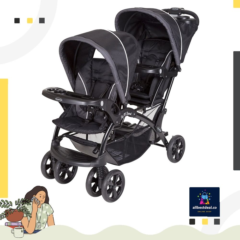 Baby trend sit n stand double stroller onyx new arrivals