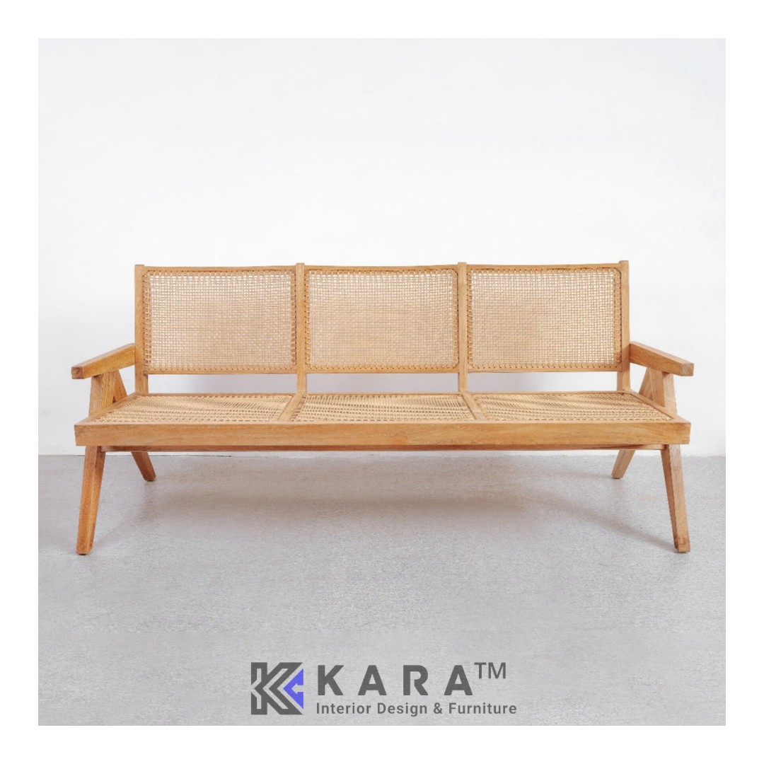 Bangku Makan 3 Seater Anyaman Rotan Bench On Carousell