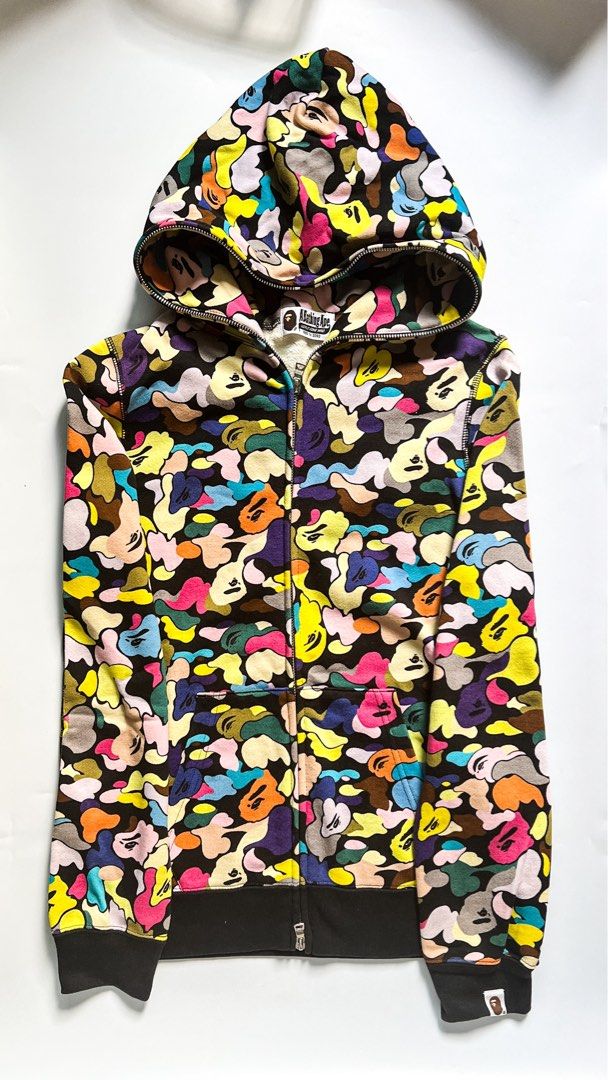 Multi camo top bape hoodie