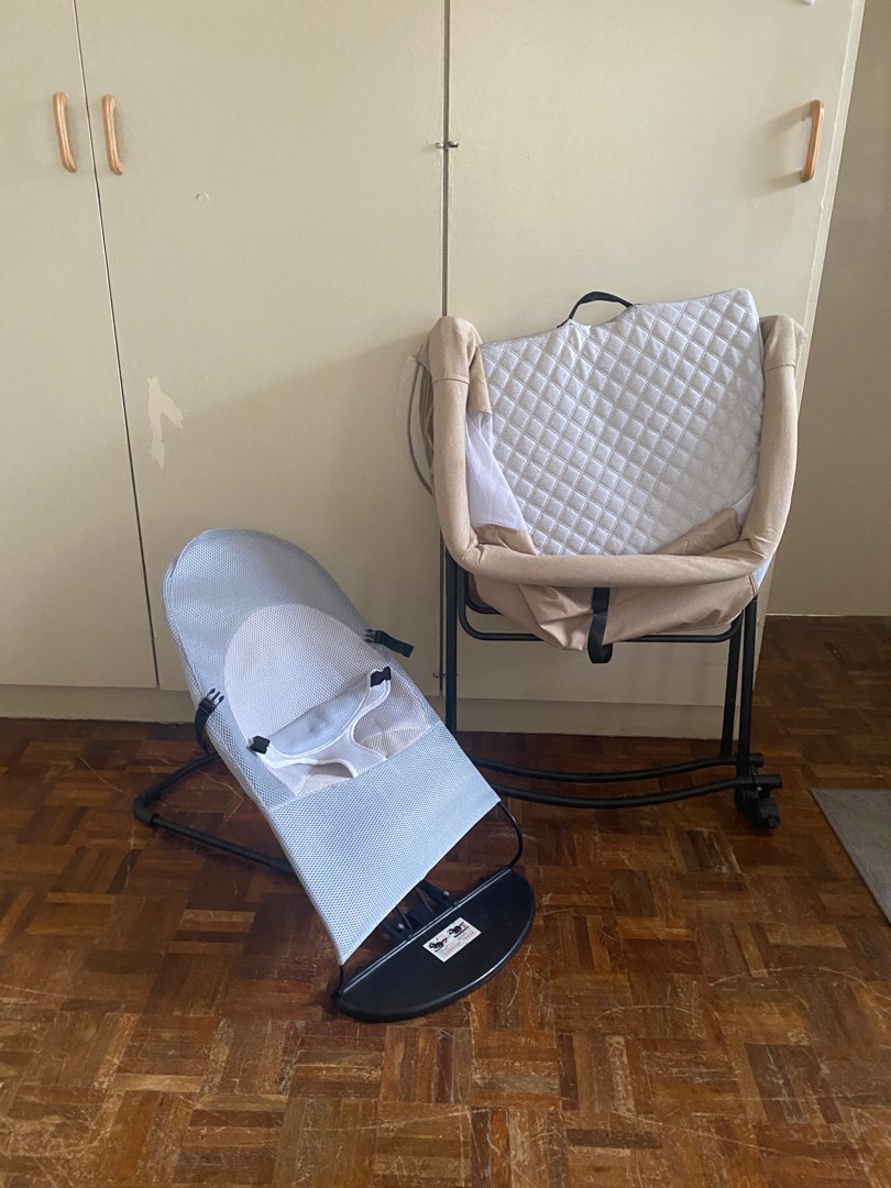 bassinet and baby rocker foldable on Carousell