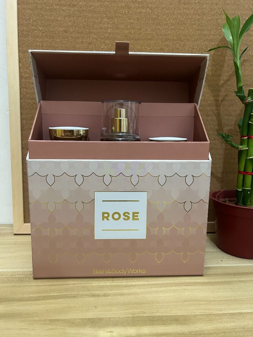 Bath & Body Works 'ROSE' Gift Box SET OF 3 on Carousell