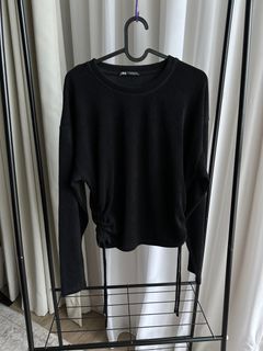 Black knit top