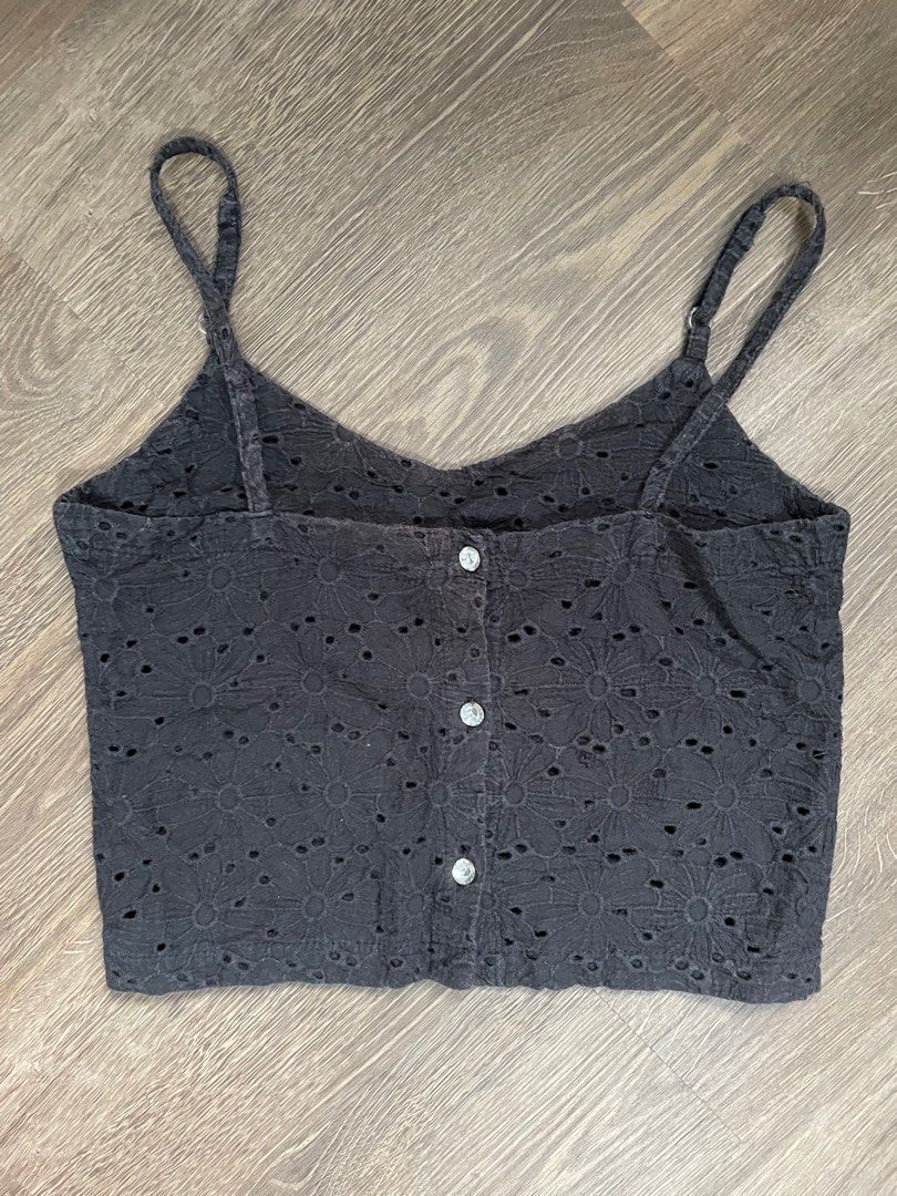 Eyelet Knit Sleeveless Top