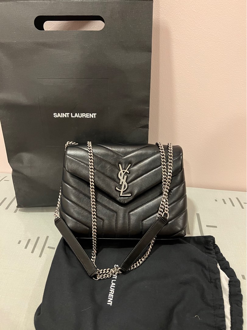 SAINT LAURENT Mini Lou Bag in Green Field color - AUTHENTIC- in BN  condition