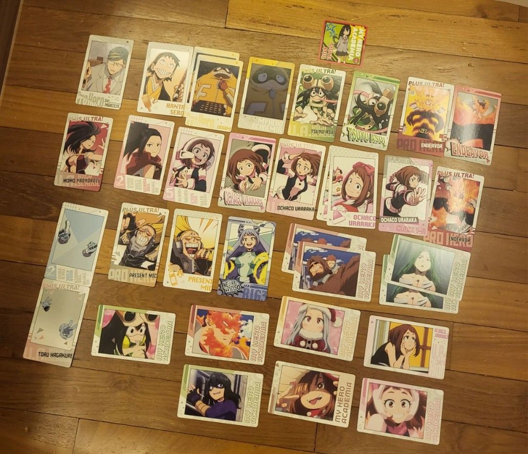 bnha mha boku no hero academia my hero academia cards uraraka merch, Hobbies & Toys, Memorabilia