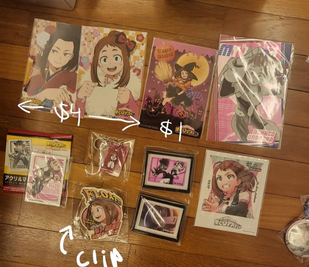 bnha mha boku no hero academia my hero academia cards uraraka merch, Hobbies & Toys, Memorabilia