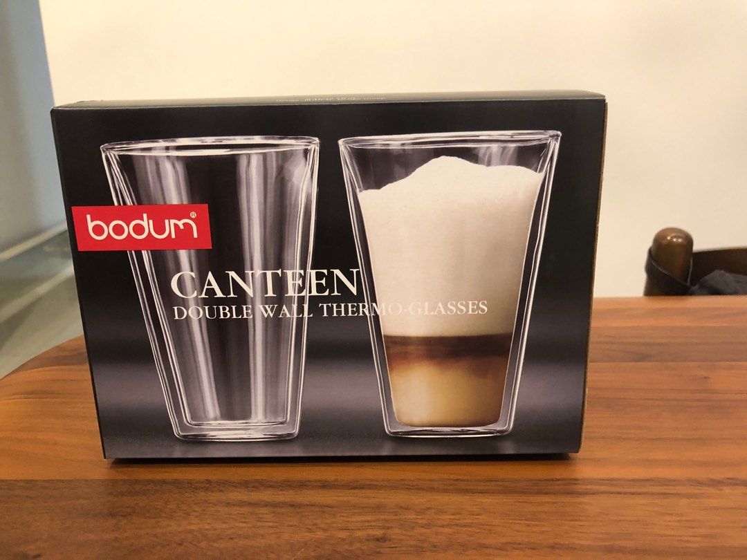  Bodum Canteen Double Wall Espresso/Shot Glass, Set of