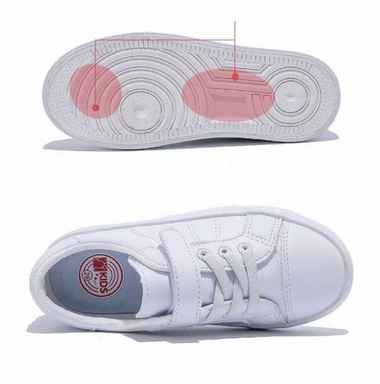 Brand New Kids Teens School White Shoes