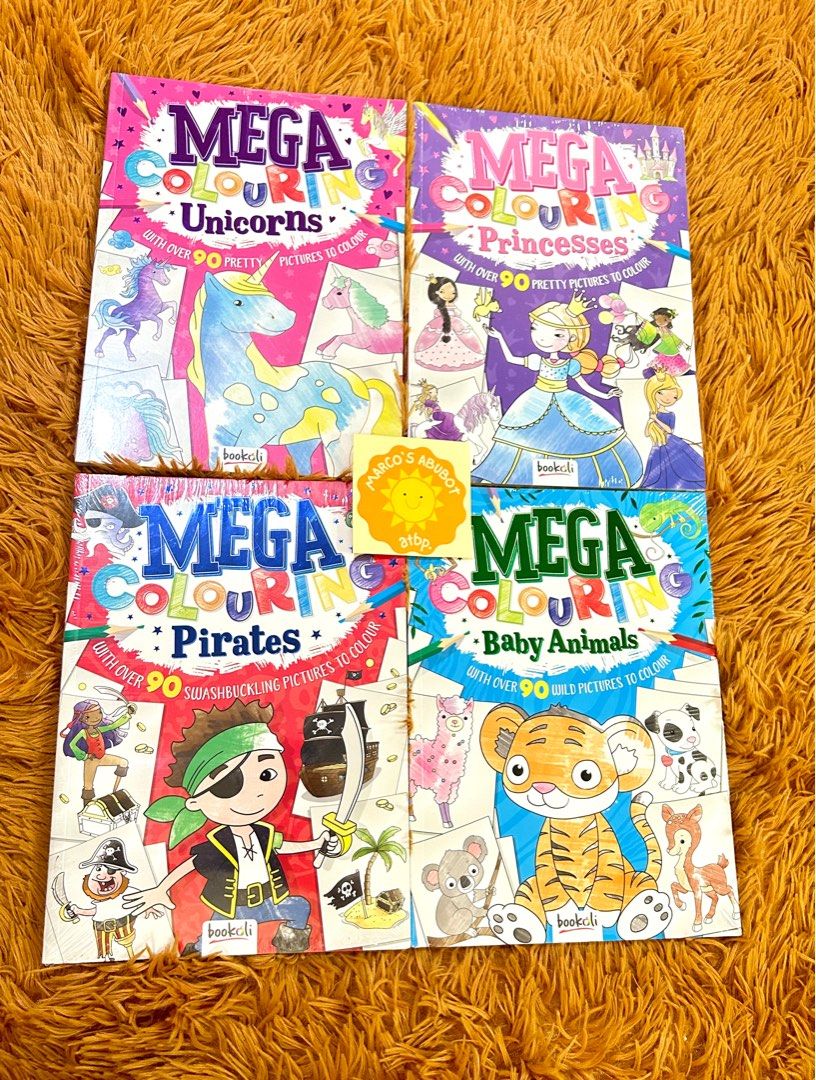 Brand New Mega Coloring Book Sealed (4 titles available) on Carousell