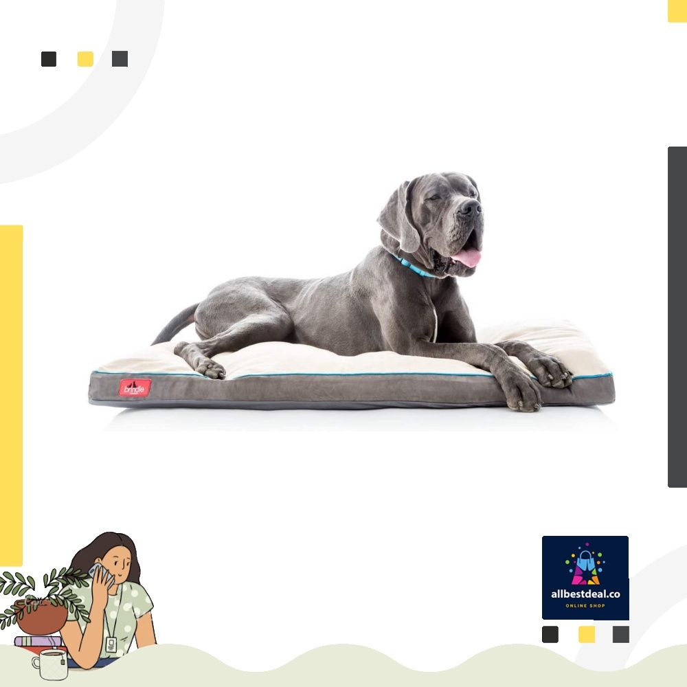 Brindle soft memory foam dog bed with removable washable sales cover