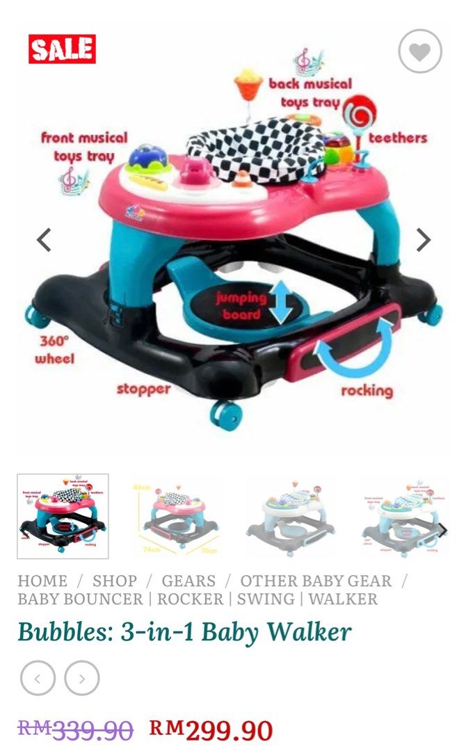 Bubbles baby walker review shop