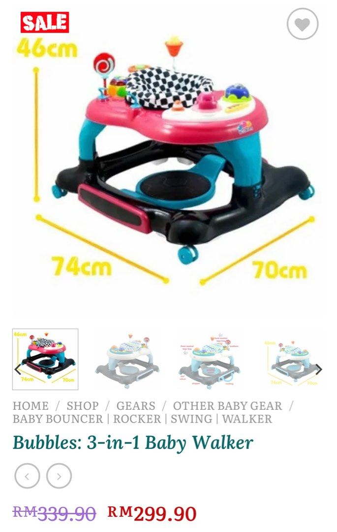 Bubbles baby walker review 2025