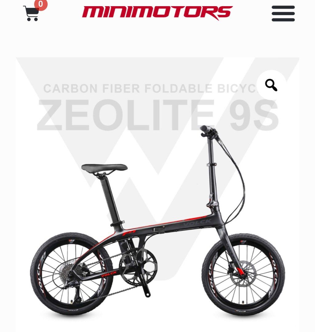 Carbon fiber folding best sale bike