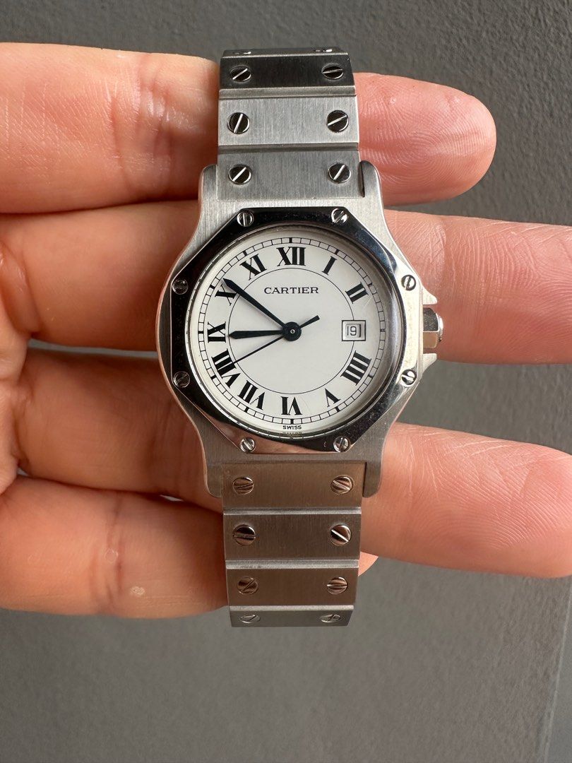 Cartier santos clearance octagon automatic