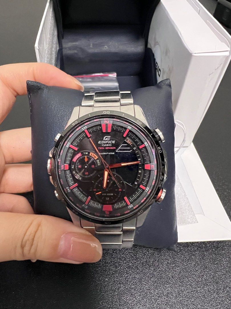 Casio edifice twin discount sensor