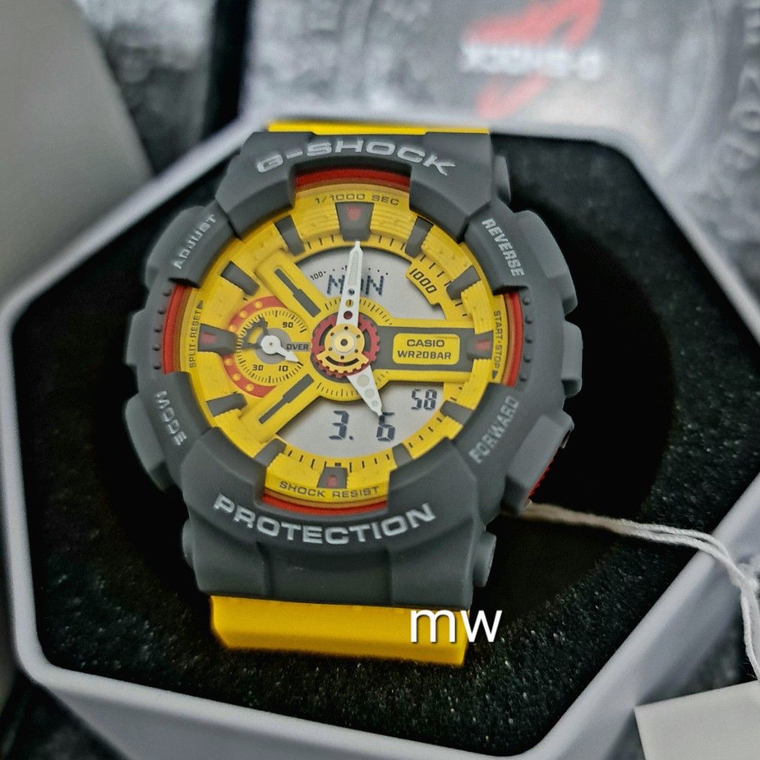 Casio ladies g shock s series Gma s110 Gma s110y yellow watch brand is