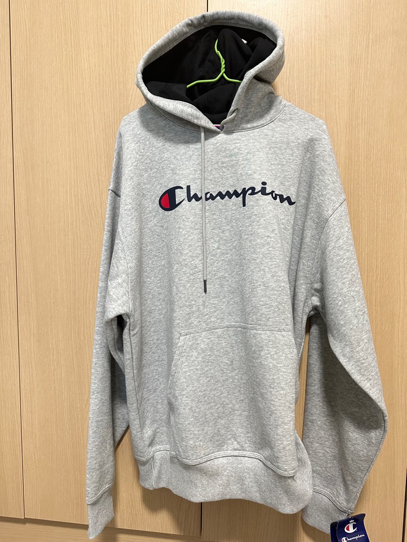 Mens champion grey hoodie outlet