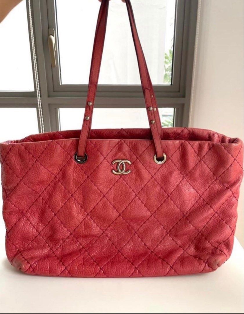 Chanel Bag - On the Road Pink Leather Tote Bag, Luxury, Bags & Wallets on  Carousell