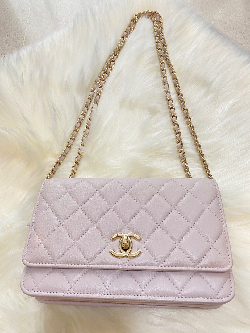 Chanel Wallet On Chain Woc Trendy Cc Light Pink The Purse