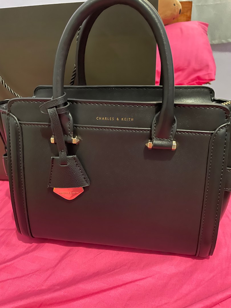 Charles and Keith Boxy Trapeze Bag, Women's Fashion, Bags & Wallets