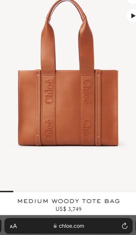 leather woody tote