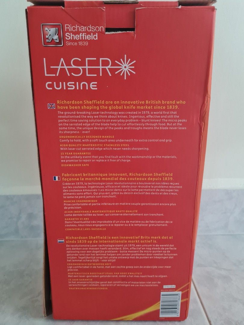 [CLEARANCE] 6pc Kitchen Knife Richard Sheffield, Furniture & Home