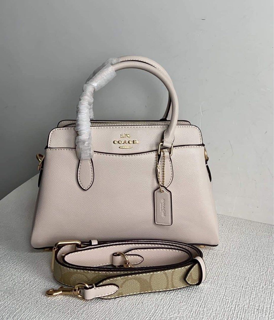 Coach Mini Darcie White (Category: Luxury Bags & Wallets) located in Rizal. Submitted by LuxbyMarifrance (Listing ID 1235647630, Image 1). Description: 🏷️ 3,000 only + SF 💼 Coach Mini Darcie Carryall in Signature Canvas 📏 10 1/4” (L) x 6 3/4” (H) x 4 1/4” (W) 📌 with dust bag and paper bag ✨All trademarks, logos and brand names are reserved and property of the original brand owners. #coachph #authenticqualitybagsph #authenticqualitybags #lowes