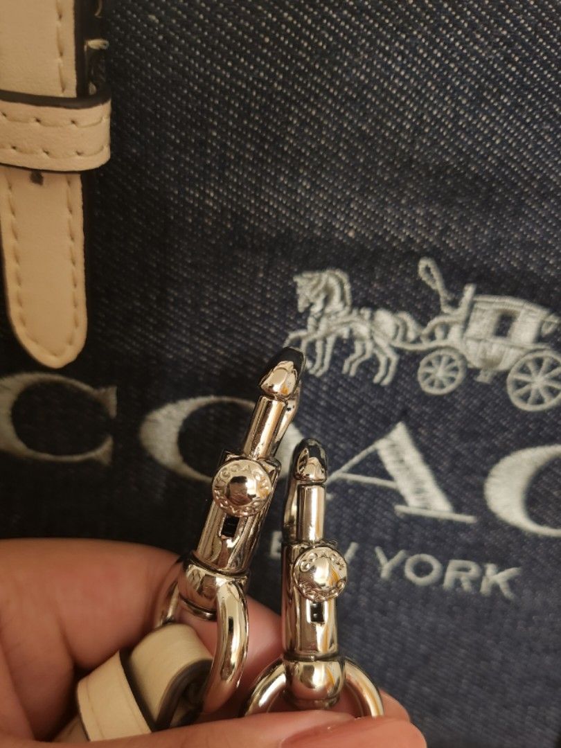 Coach Mollie Tote (Denim) Small Size on Carousell