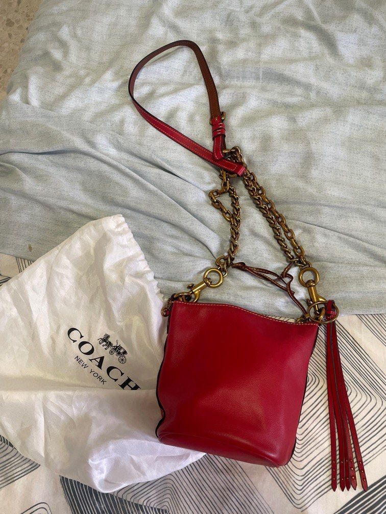 Red crossbody clearance bag coach