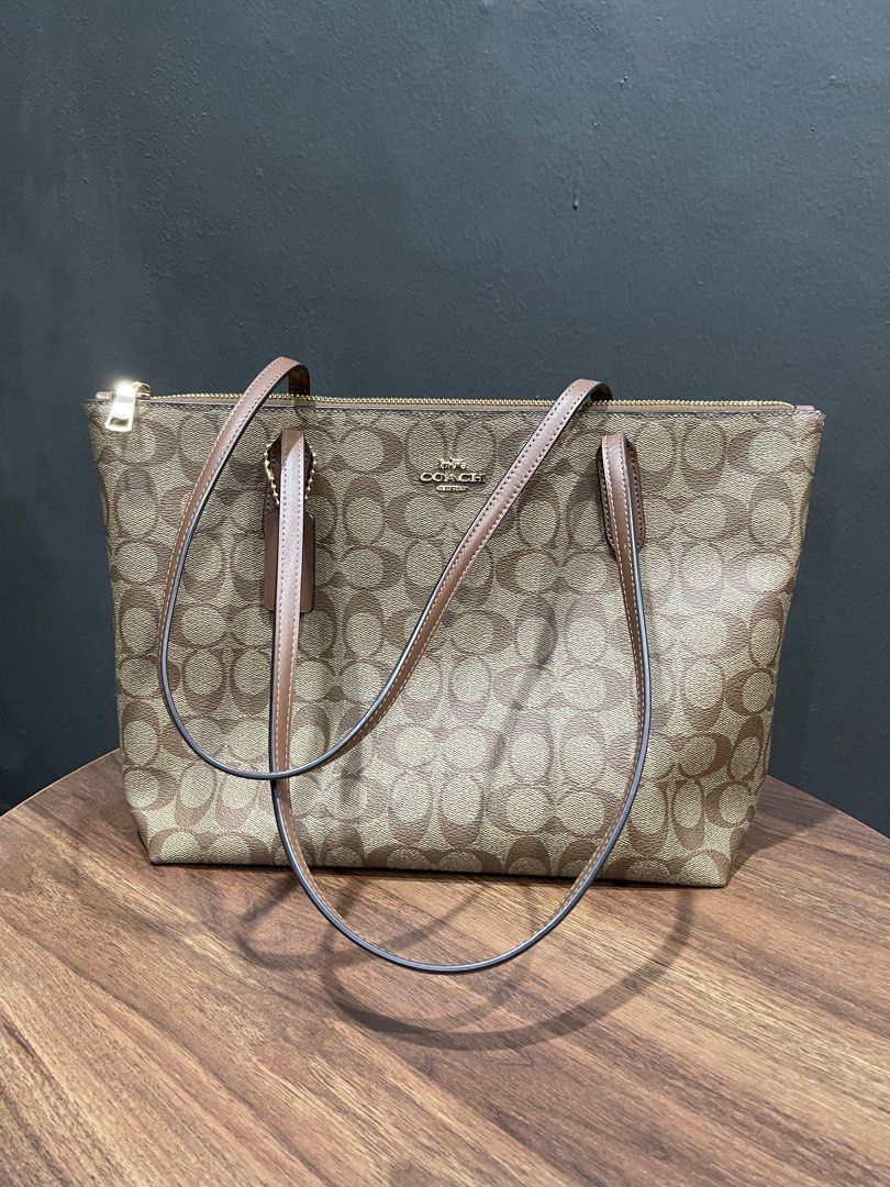 Coach sales tote signature