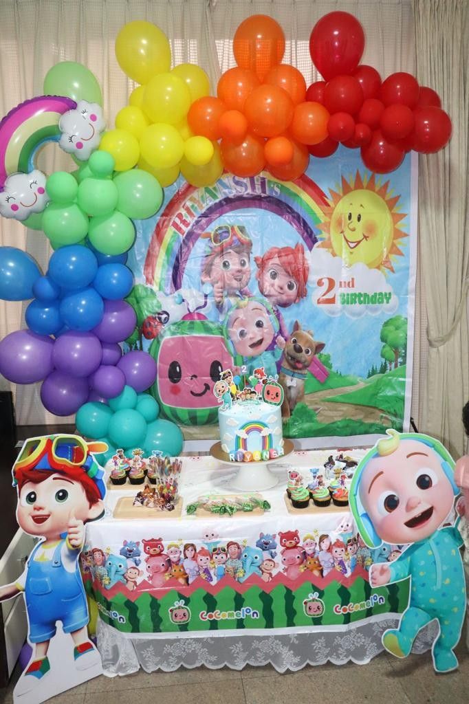 Cocomelon Theme Birthday Party Backdrop Kids Cocomelon, 57% OFF