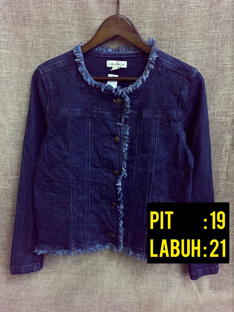 Coldwater creek jean jacket top