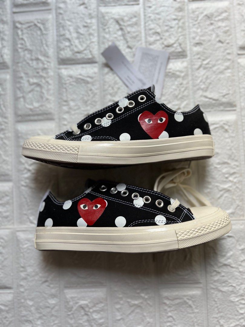 Polka dot heart converse deals