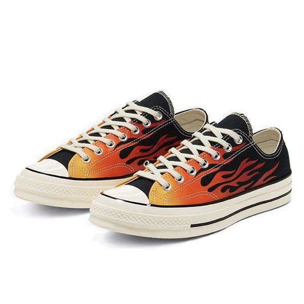 Converse flames low top