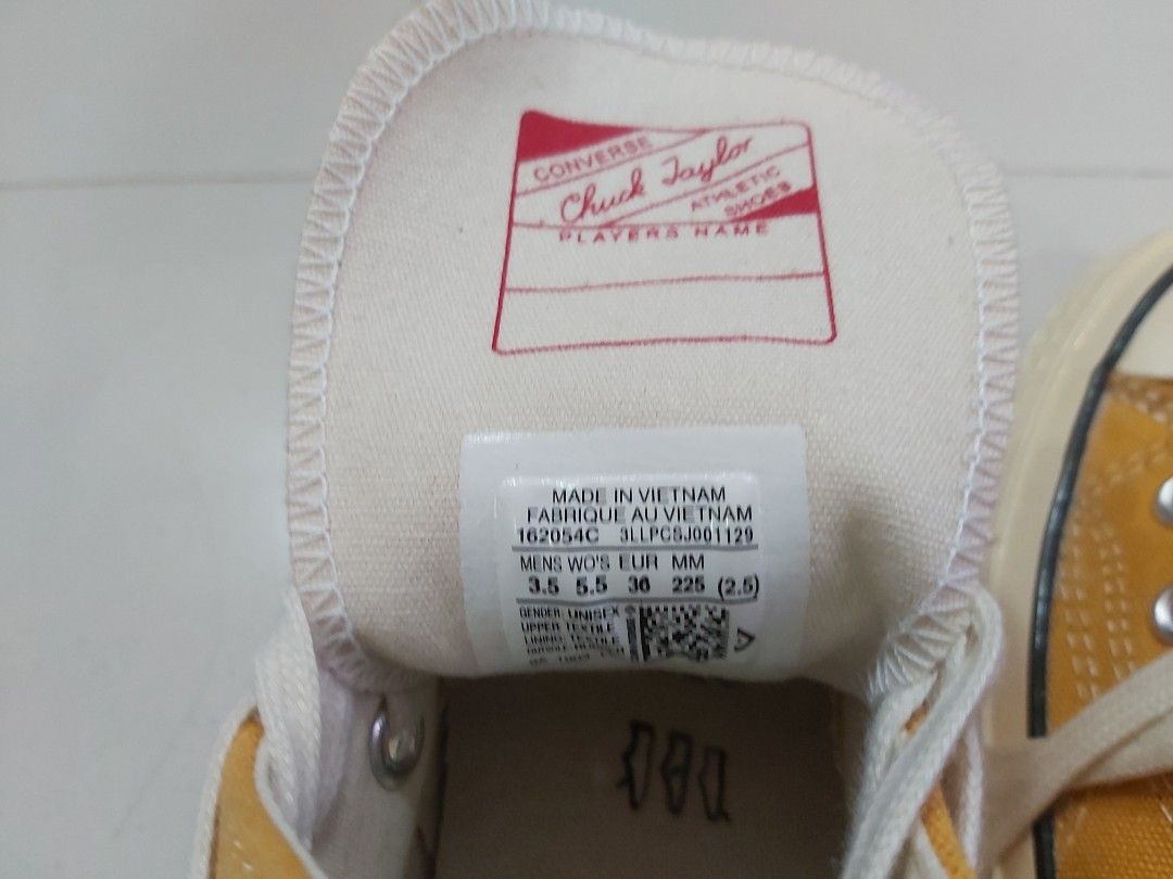 Tag size converse original top